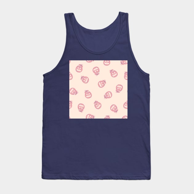 Pastel background with pumpkins Tank Top by DanielK